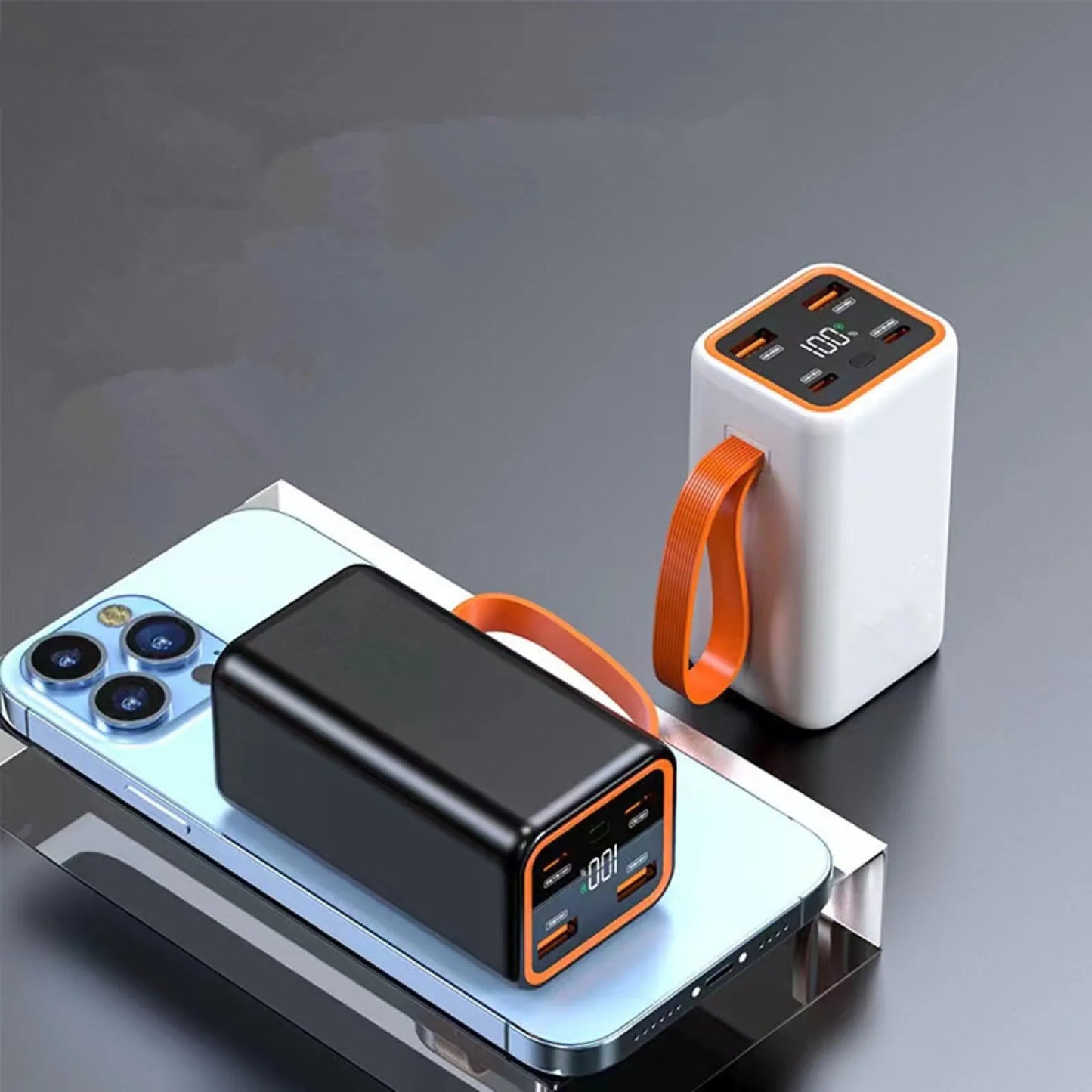 4 Slots 21700 Battery Power Bank Case Fast Charge For Mobile Phone Charging Soldering DIY Battery Storage Boxes With LCD Display